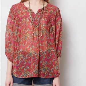 Anthropologie Lil Clara Peasant Blouse size S
